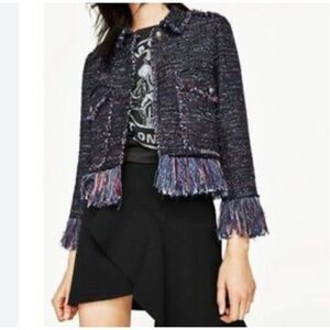 For The Republic Tweed Jacket Blazer Lined Women’s 6